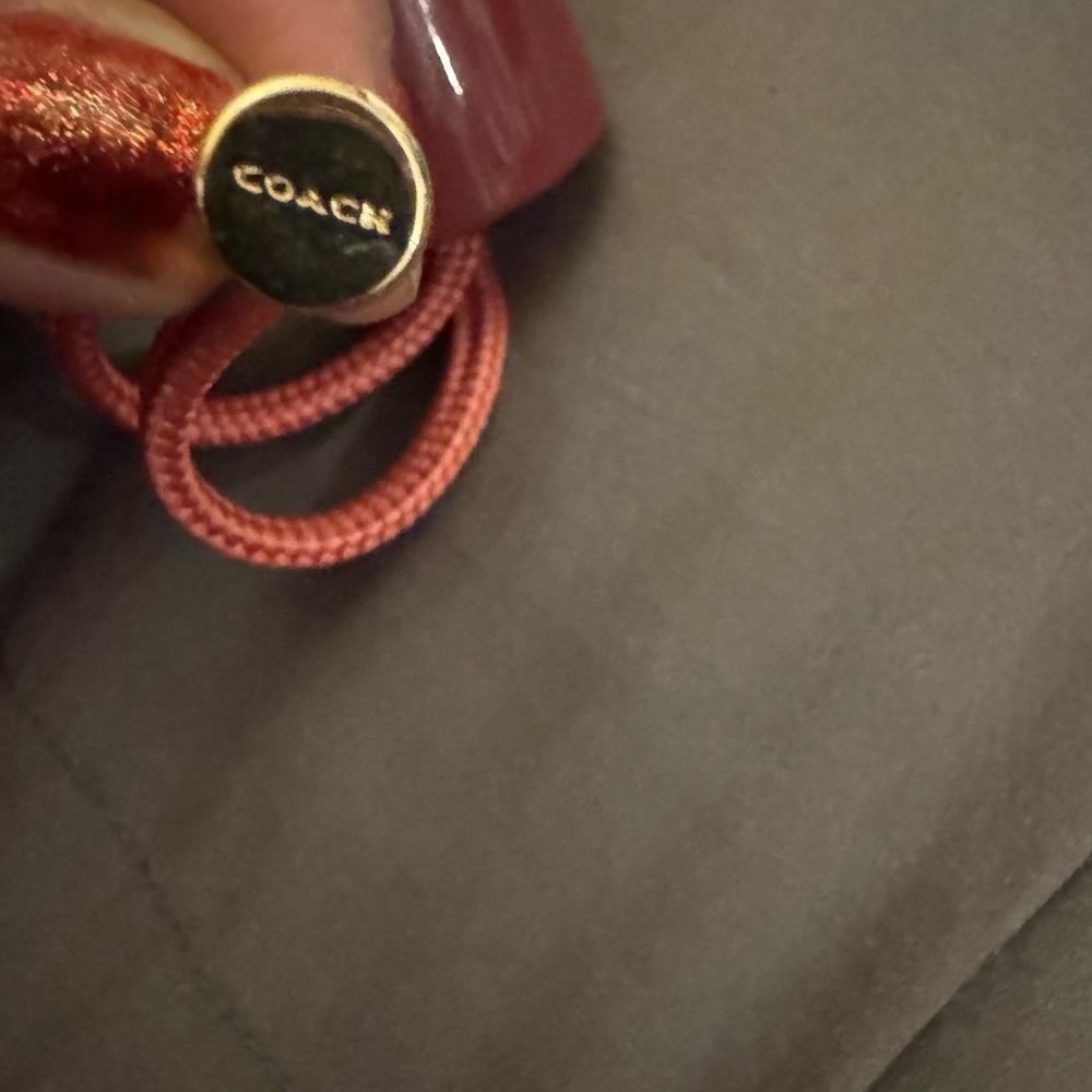 Coach Signature Beige and Red Umbrella - Picture 4 of 5
